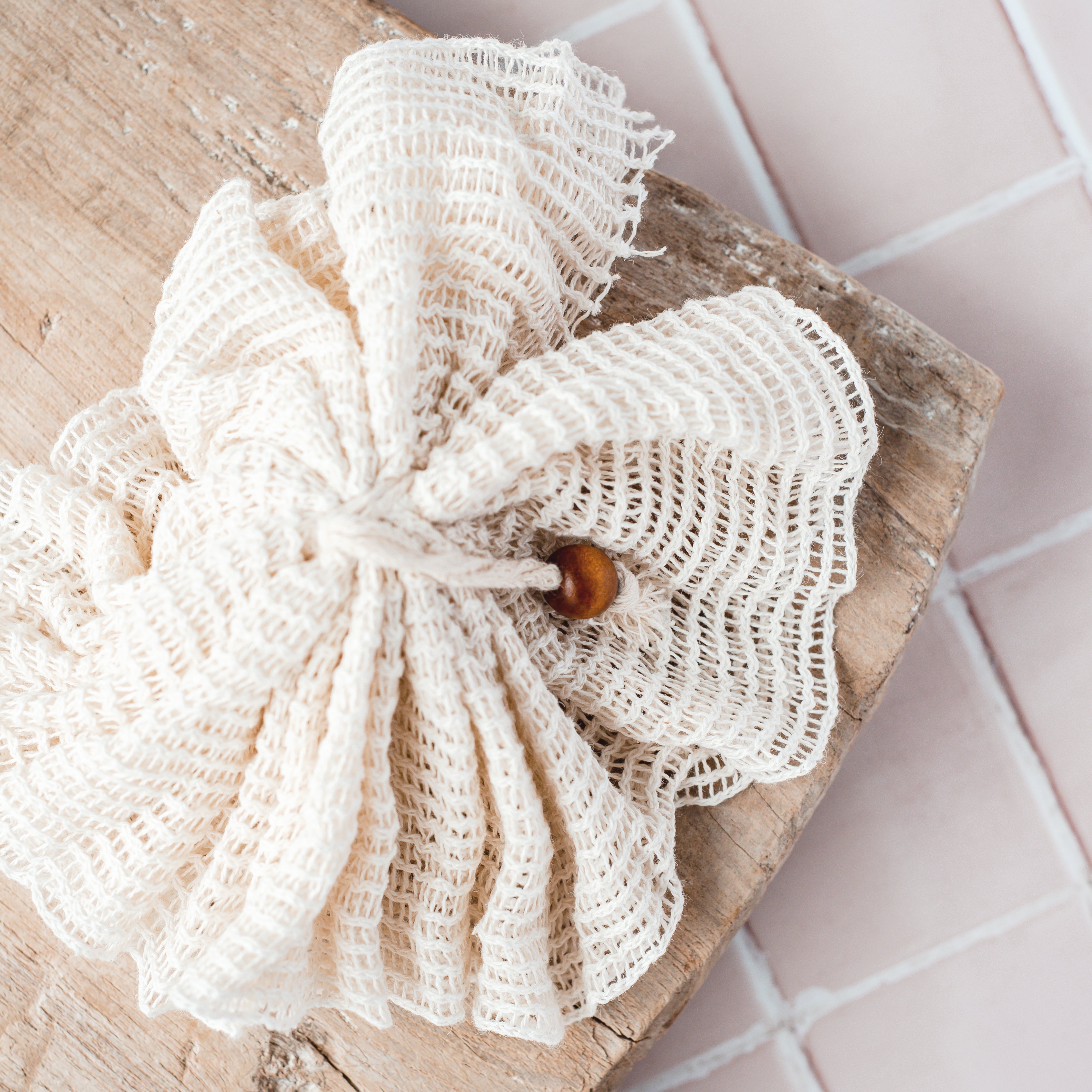 Organic Cotton Bath Flower